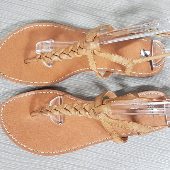 BP. 'Surf' Flat Sandal Camel Womens Size 7 M - Picture 6 of 9